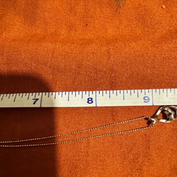 Elegant 18k Japan white gold and Dancing Ruby Pendant Necklace - Picture 5 of 6